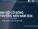Tài liệu Đại hội Cổ đông năm 2024